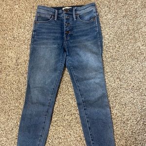 Madewell High Rise 10in Skinny